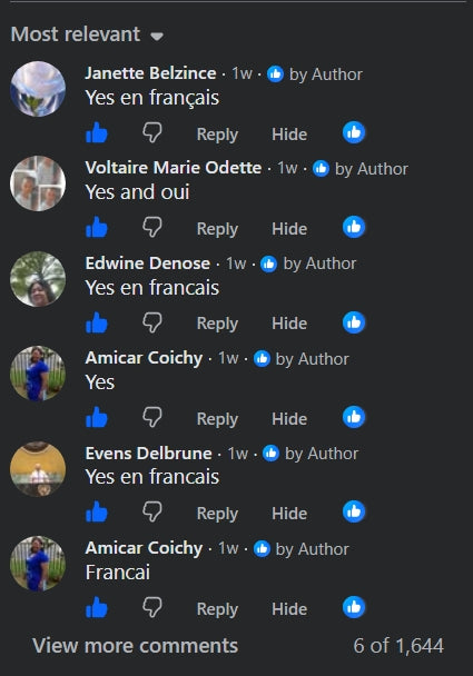 Commentaire de la communauté